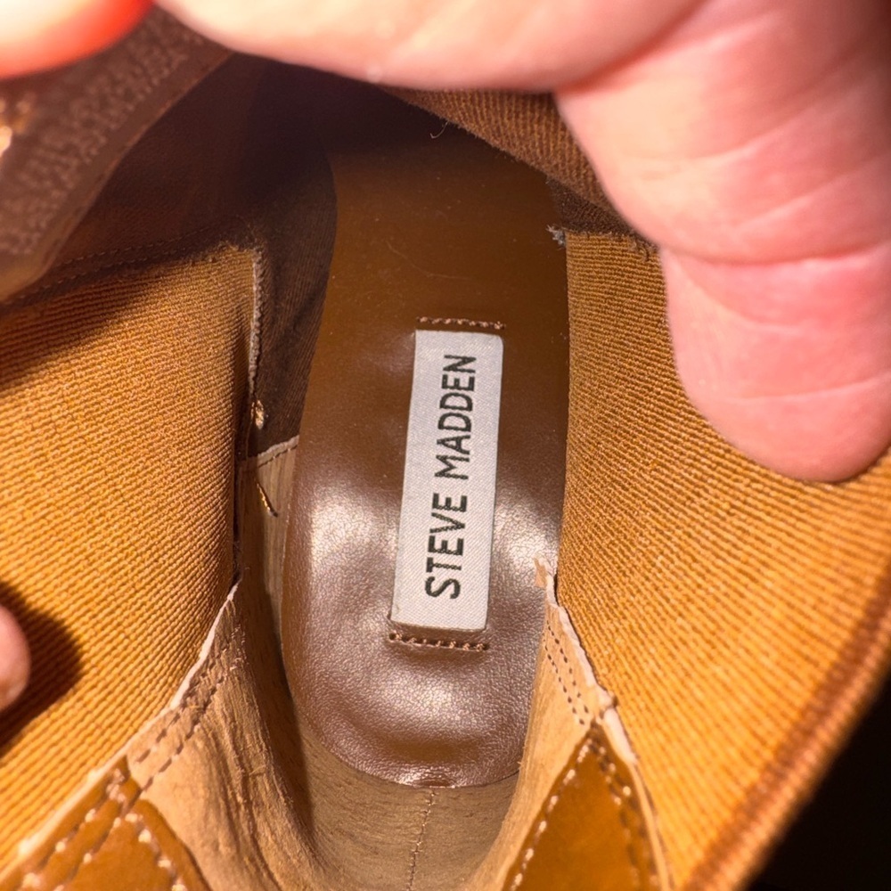 Steve Madden Brown Suede Ankle Booties - Picture 5 of 5
